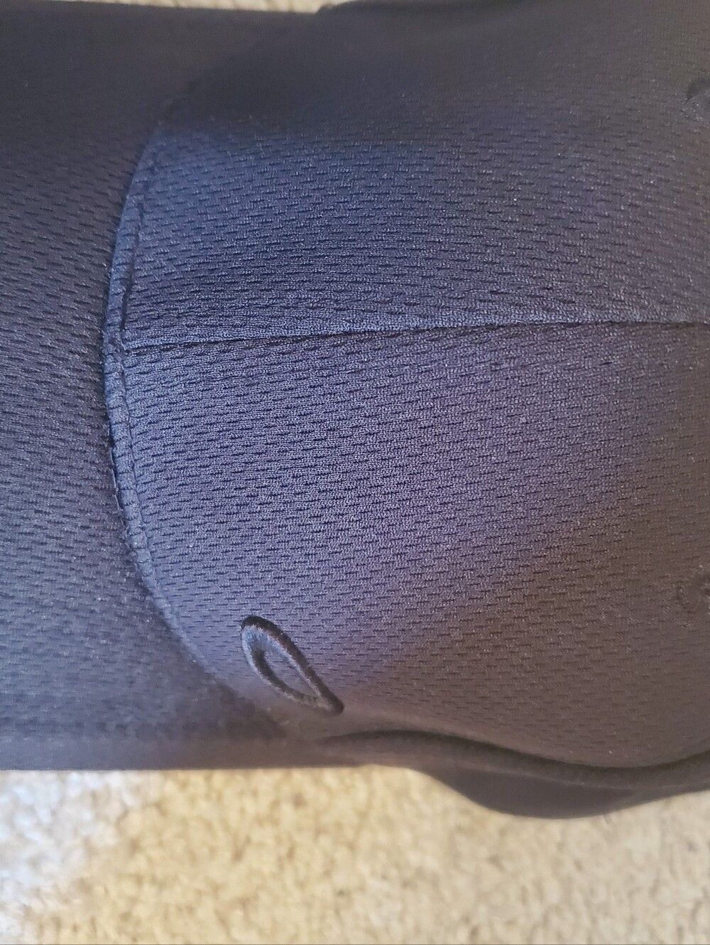 Black Oakley Structured Cap with Embroidered Detail